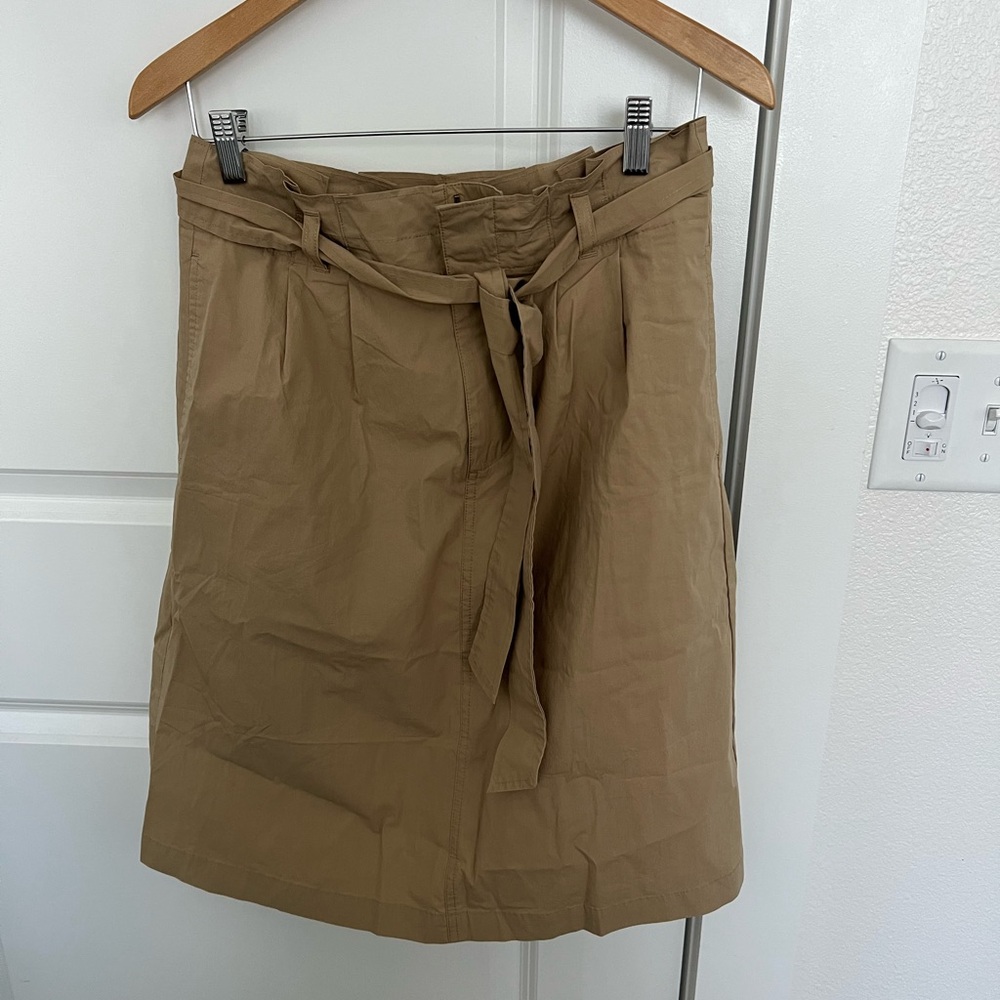 J. Crew Camel Skirt with Belt
